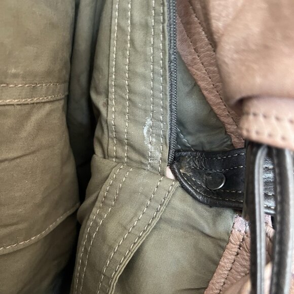 Rough & Tumble Borough Bag Womens Convertible Beige Brown Leather Crossbody - Picture 13 of 16